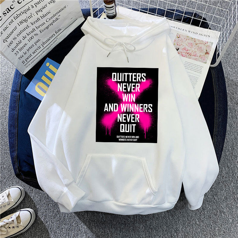 Damhoodie med inspirerande motiv Mirla-Eva Jonsson