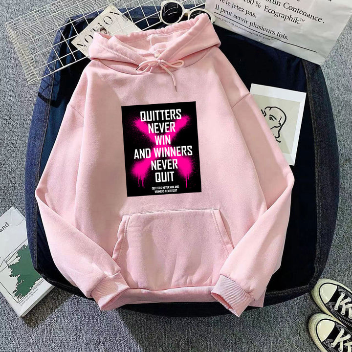 Damhoodie med inspirerande motiv Mirla-Eva Jonsson