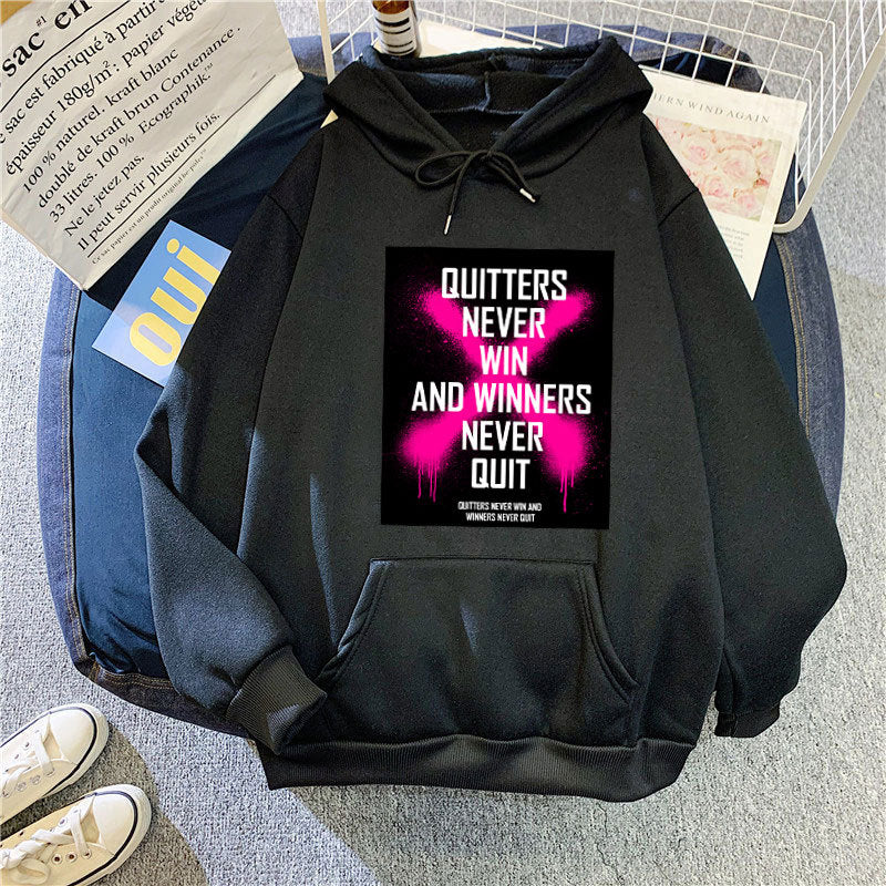 Damhoodie med inspirerande motiv Mirla-Eva Jonsson