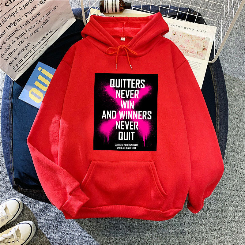 Damhoodie med inspirerande motiv Mirla-Eva Jonsson