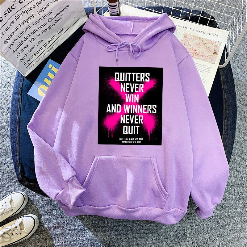 Damhoodie med inspirerande motiv Mirla-Eva Jonsson