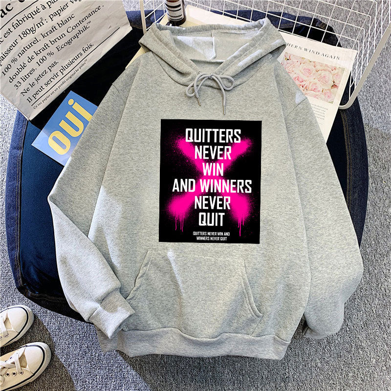 Damhoodie med inspirerande motiv Mirla-Eva Jonsson