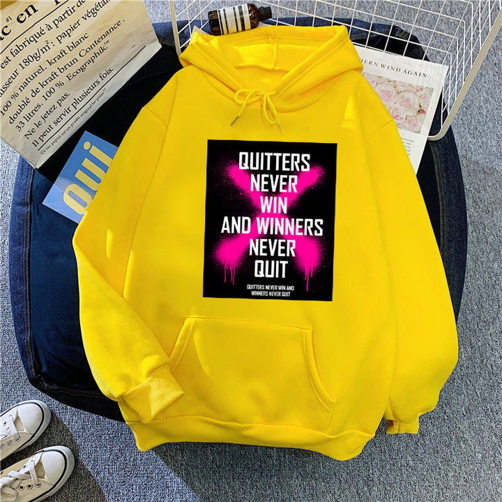 Damhoodie med inspirerande motiv Mirla-Eva Jonsson