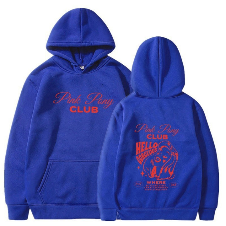 Damhoodie med kreativ grafisk design Mirla-Eva Jonsson