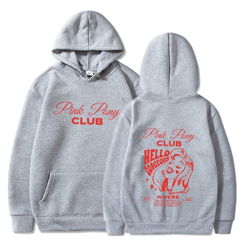 Damhoodie med kreativ grafisk design Mirla-Eva Jonsson