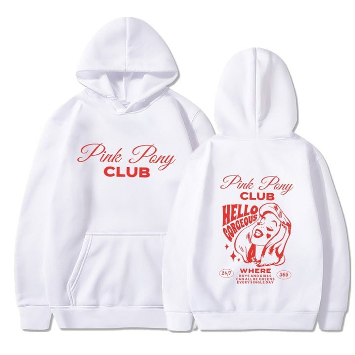 Damhoodie med kreativ grafisk design Mirla-Eva Jonsson