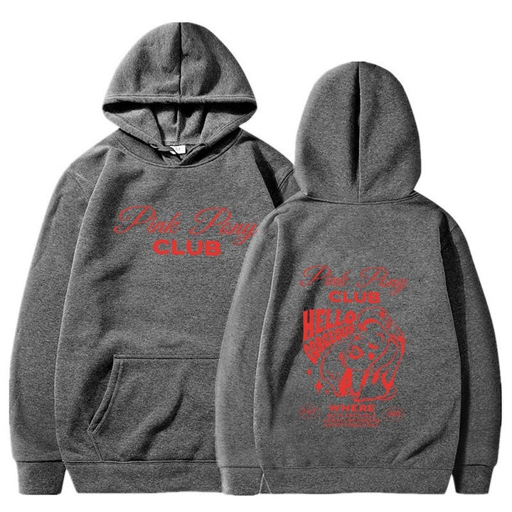 Damhoodie med kreativ grafisk design Mirla-Eva Jonsson