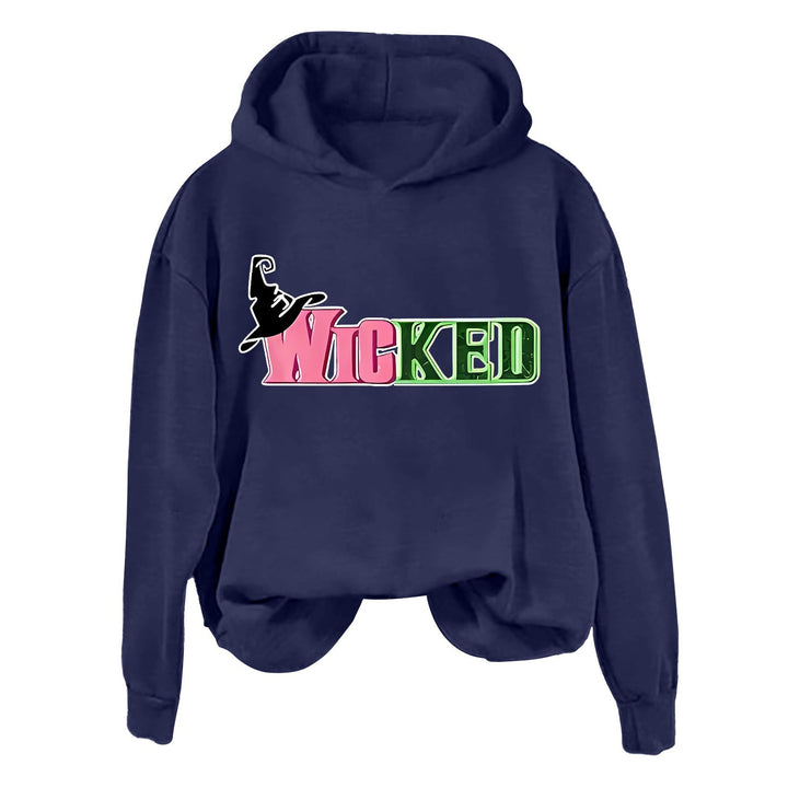 Damhoodie med kreativ grafisk design Mirla-Eva Jonsson