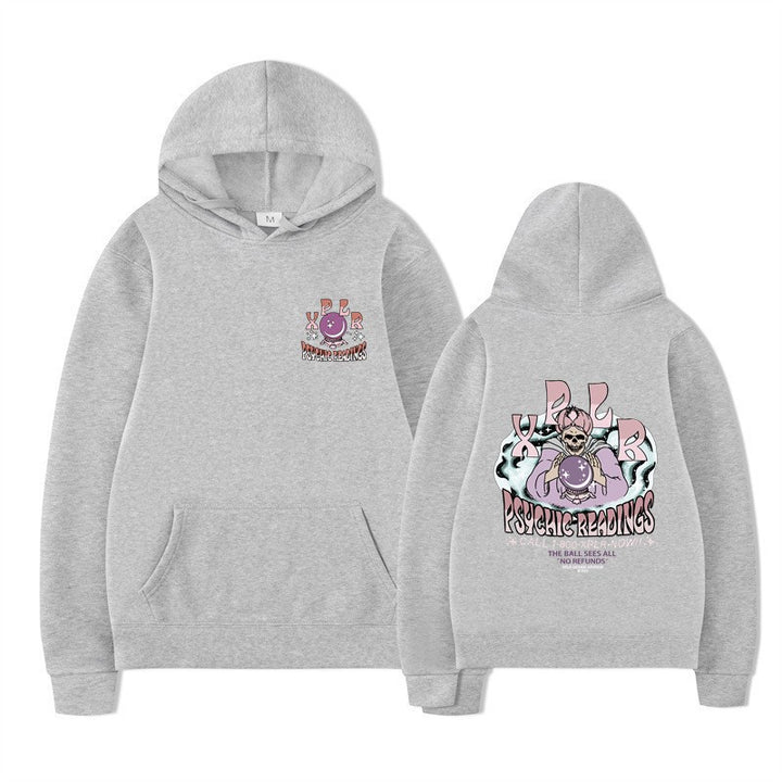 Damhoodie med kreativ grafisk design Mirla-Eva Jonsson