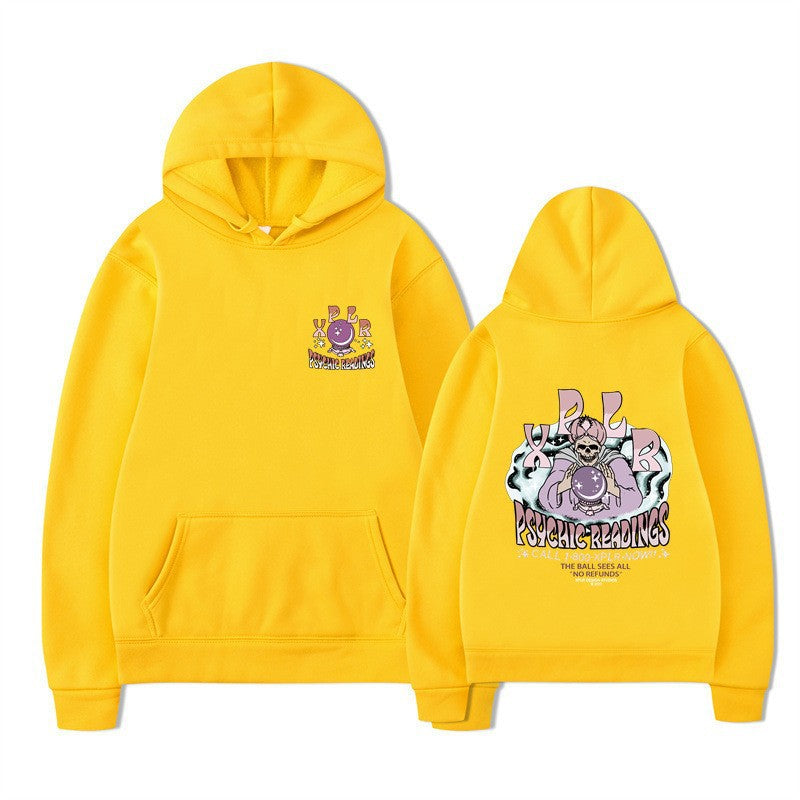 Damhoodie med kreativ grafisk design Mirla-Eva Jonsson