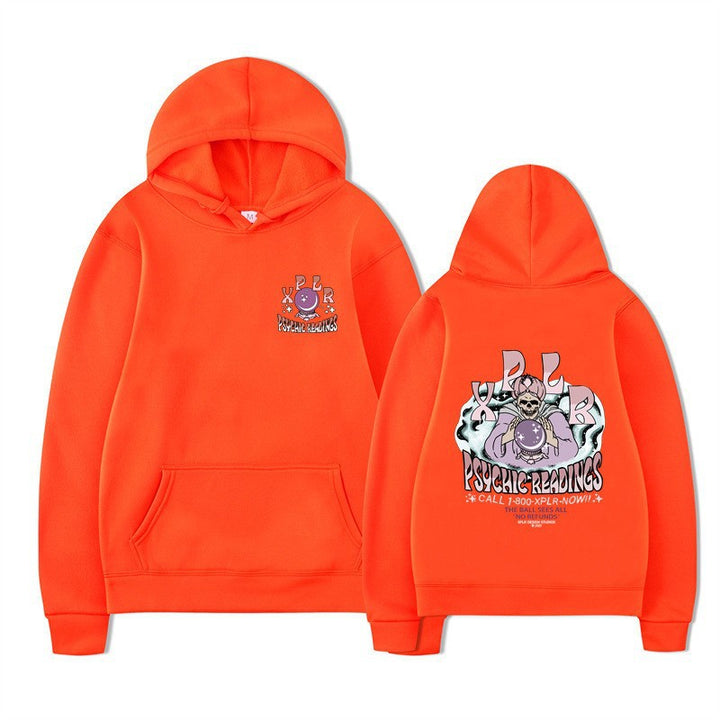 Damhoodie med kreativ grafisk design Mirla-Eva Jonsson