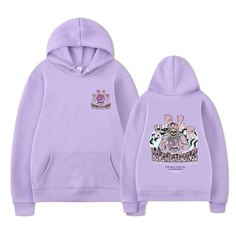 Damhoodie med kreativ grafisk design Mirla-Eva Jonsson