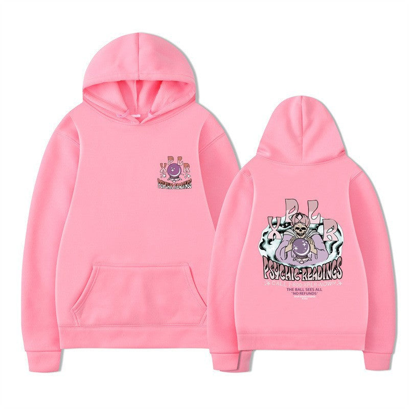 Damhoodie med kreativ grafisk design Mirla-Eva Jonsson