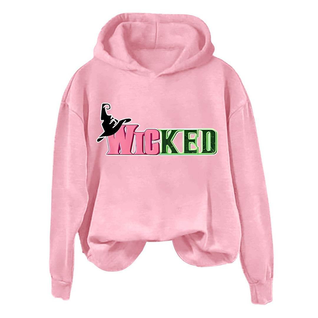 Damhoodie med kreativ grafisk design Mirla-Eva Jonsson