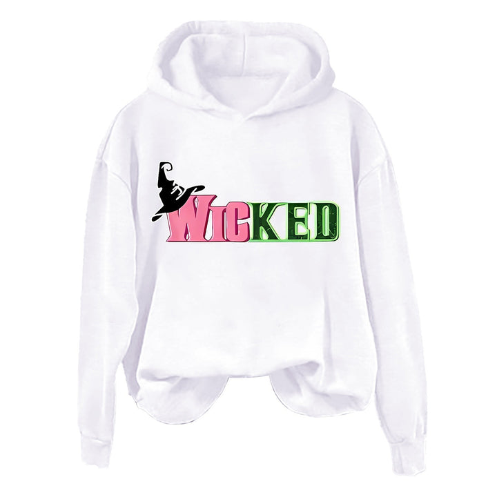 Damhoodie med kreativ grafisk design Mirla-Eva Jonsson