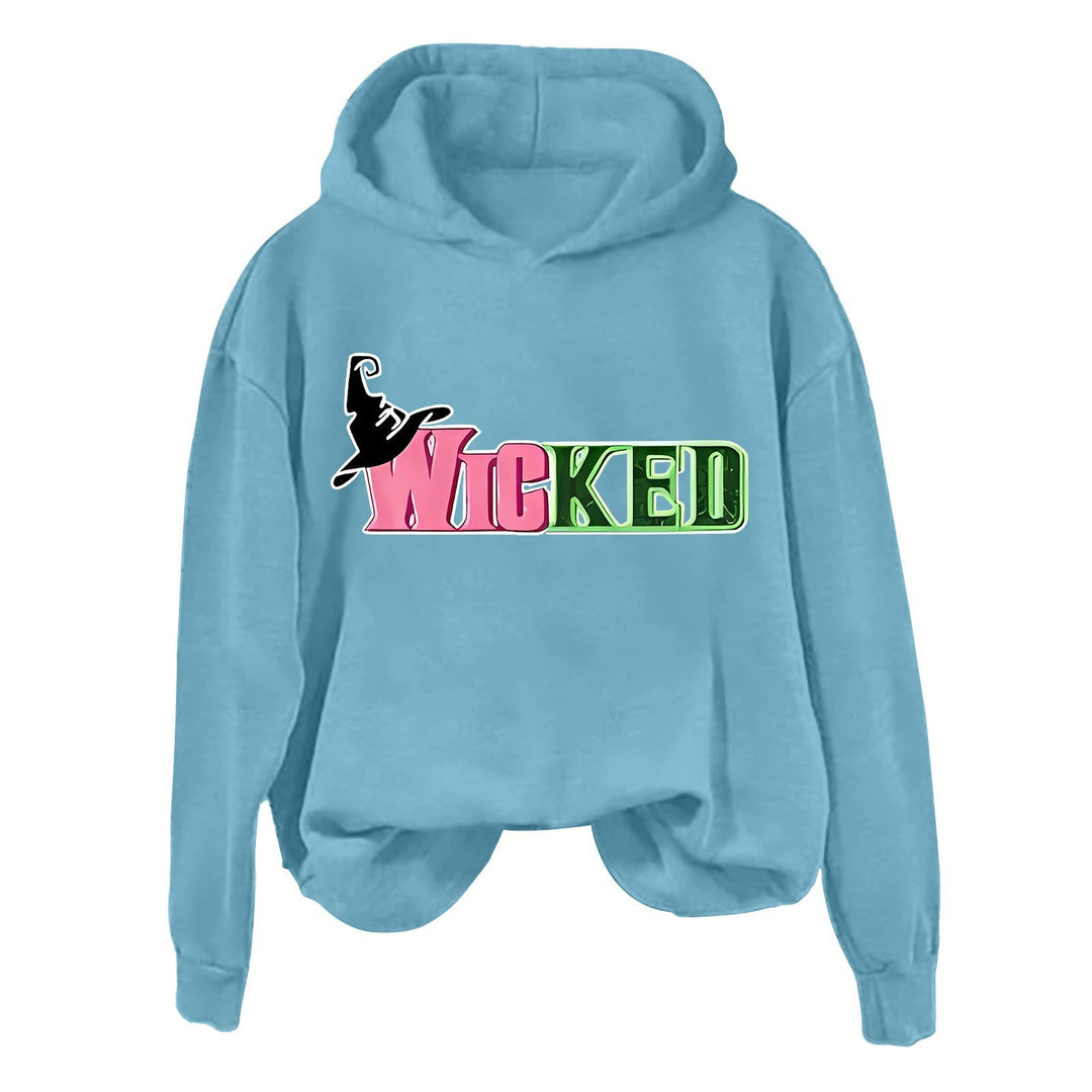 Damhoodie med kreativ grafisk design Mirla-Eva Jonsson