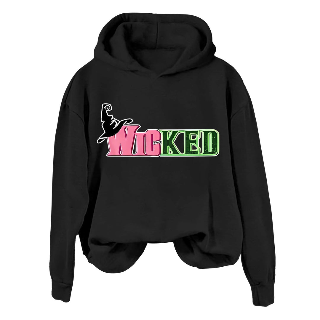 Damhoodie med kreativ grafisk design Mirla-Eva Jonsson