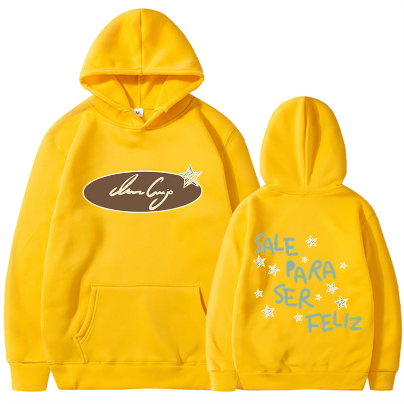 Damhoodie med kreativ text och iögonfallande design Mirla-Eva Jonsson