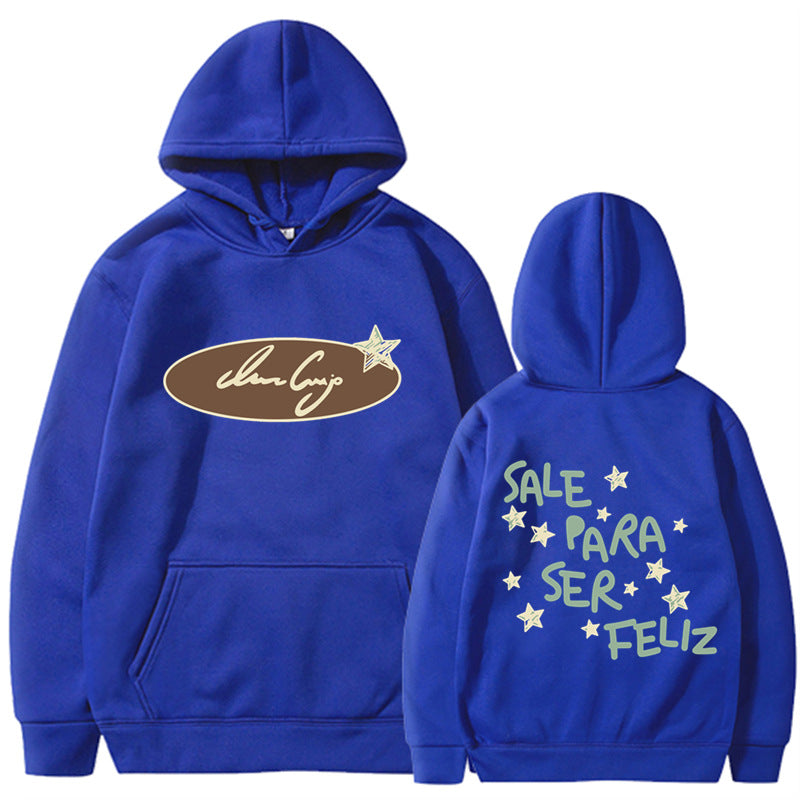 Damhoodie med kreativ text och iögonfallande design Mirla-Eva Jonsson