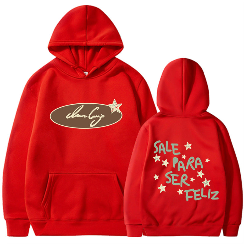 Damhoodie med kreativ text och iögonfallande design Mirla-Eva Jonsson