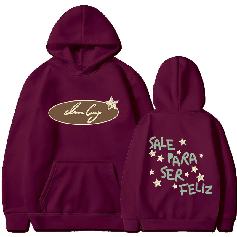Damhoodie med kreativ text och iögonfallande design Mirla-Eva Jonsson