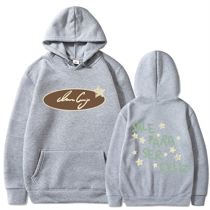 Damhoodie med kreativ text och iögonfallande design Mirla-Eva Jonsson