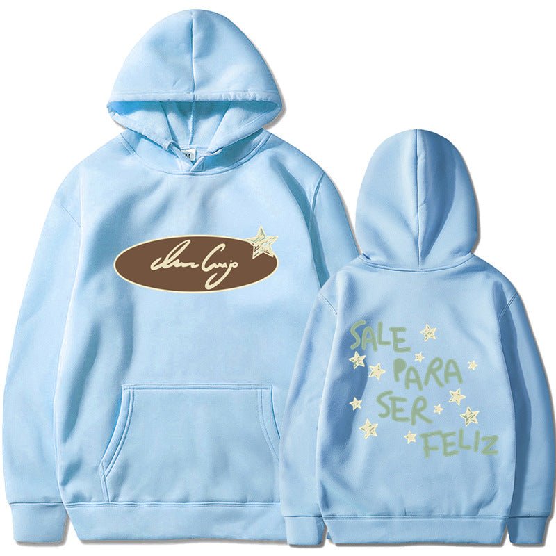 Damhoodie med kreativ text och iögonfallande design Mirla-Eva Jonsson