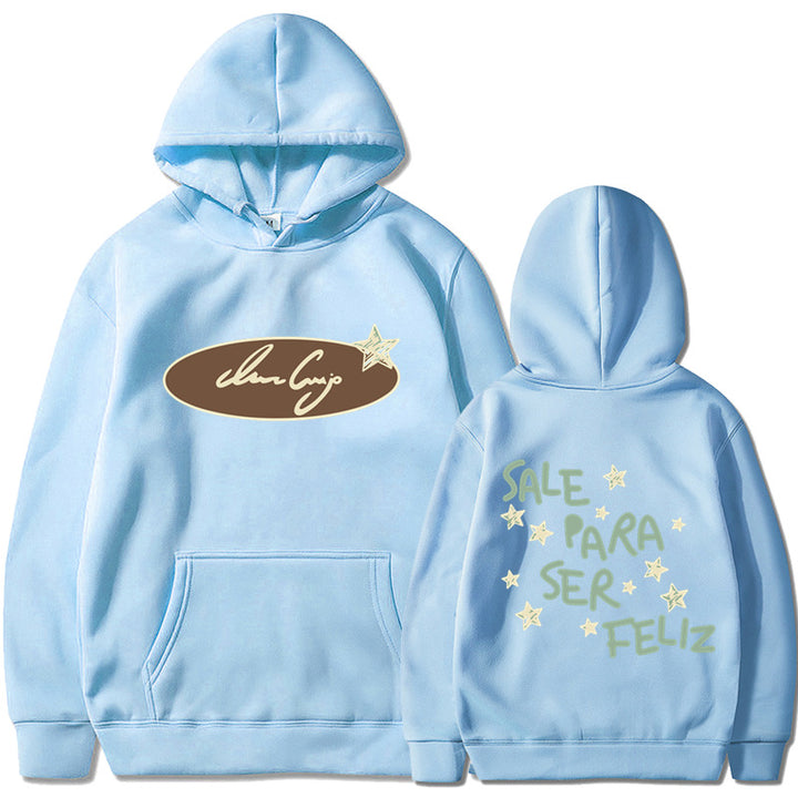 Damhoodie med kreativ text och iögonfallande design Mirla-Eva Jonsson