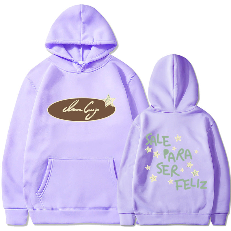 Damhoodie med kreativ text och iögonfallande design Mirla-Eva Jonsson