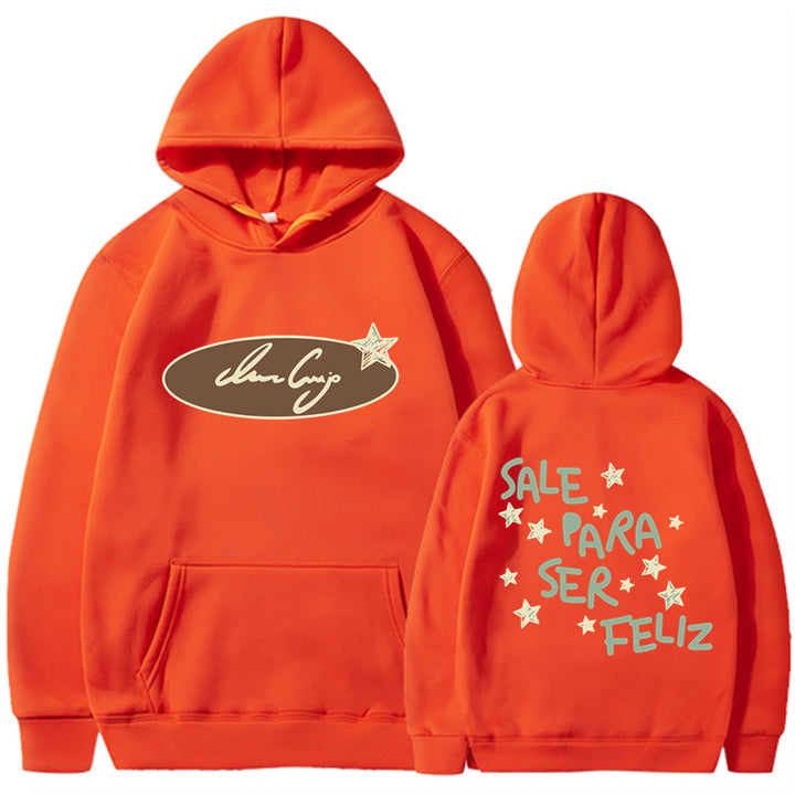 Damhoodie med kreativ text och iögonfallande design Mirla-Eva Jonsson
