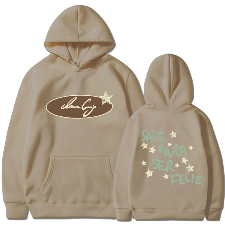 Damhoodie med kreativ text och iögonfallande design Mirla-Eva Jonsson