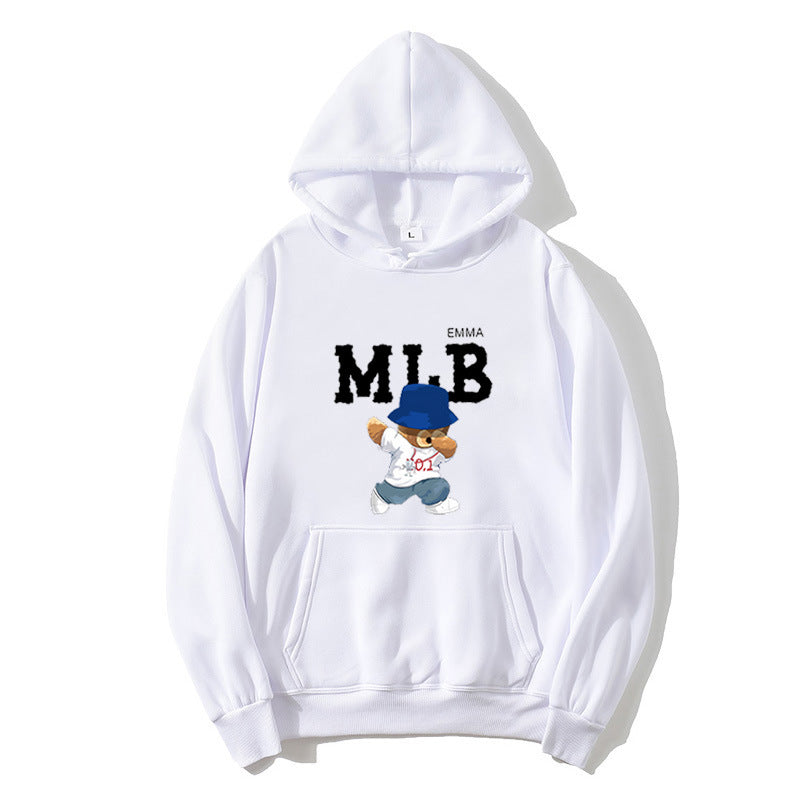 Damhoodie med kreativt djur- och bokstavsdesign Mirla-Eva Jonsson