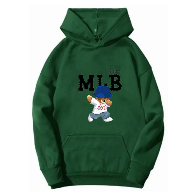Damhoodie med kreativt djur- och bokstavsdesign Mirla-Eva Jonsson