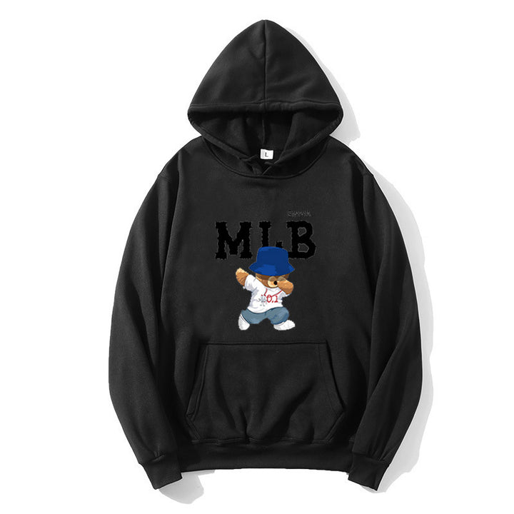 Damhoodie med kreativt djur- och bokstavsdesign Mirla-Eva Jonsson
