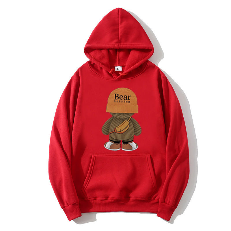 Damhoodie med lekfullt björndesign och högkvalitetsfleece Mirla-Eva Jonsson