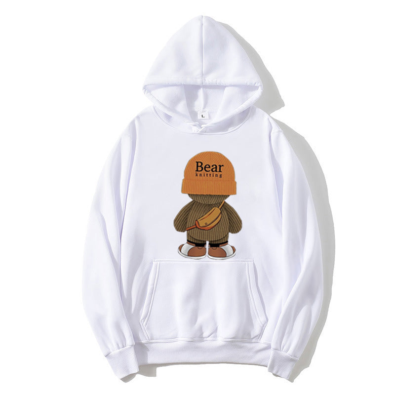 Damhoodie med lekfullt björndesign och högkvalitetsfleece Mirla-Eva Jonsson