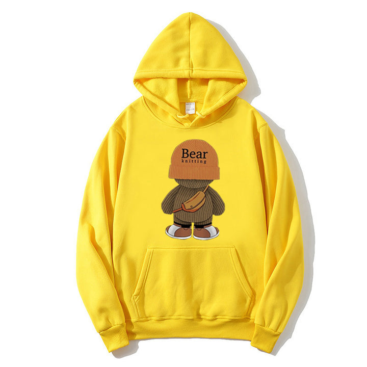 Damhoodie med lekfullt björndesign och högkvalitetsfleece Mirla-Eva Jonsson