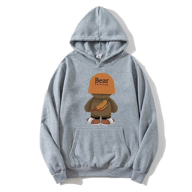 Damhoodie med lekfullt björndesign och högkvalitetsfleece Mirla-Eva Jonsson