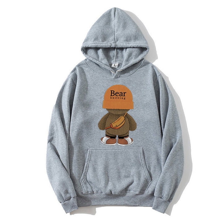 Damhoodie med lekfullt björndesign och högkvalitetsfleece Mirla-Eva Jonsson