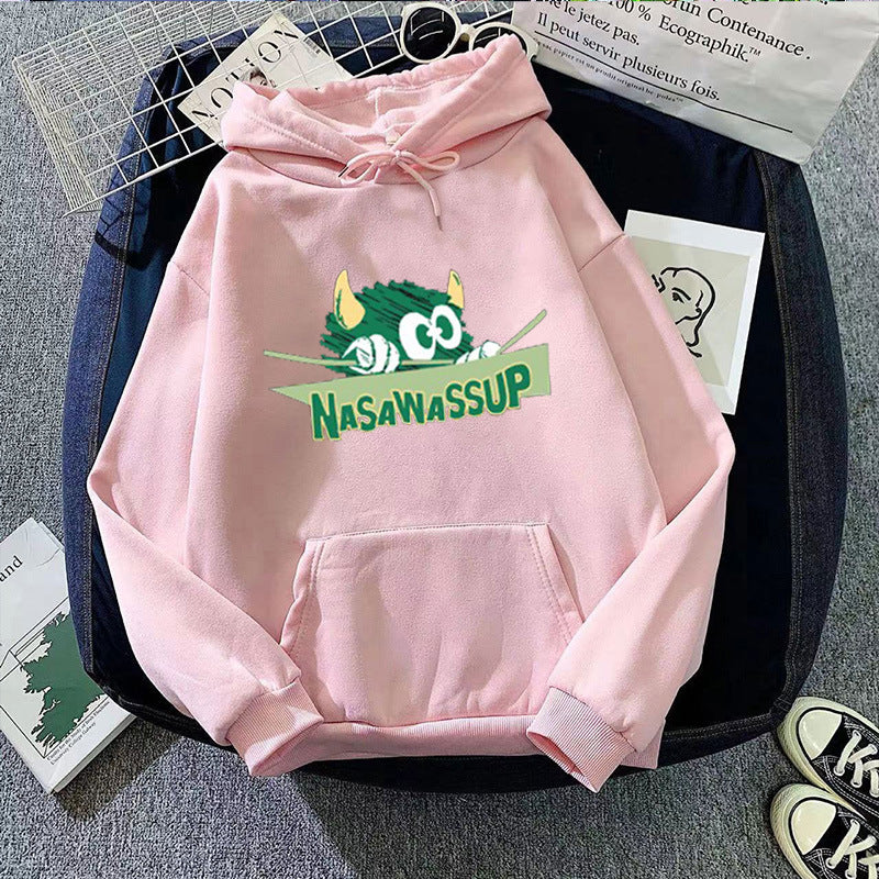 Damhoodie med lekfullt motiv Mirla-Eva Jonsson