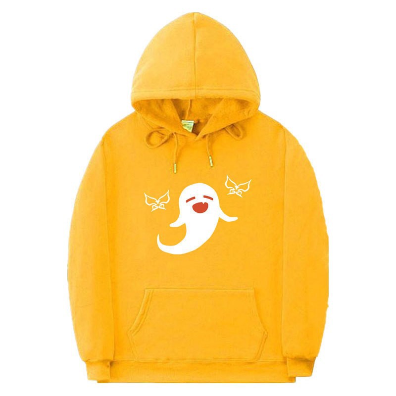 Damhoodie med lekfullt spökmotiv Mirla-Eva Jonsson