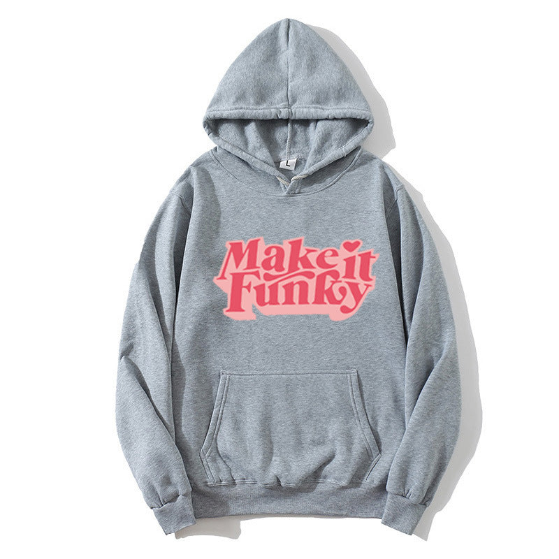 Damhoodie med lekfullt tryck Mirla-Eva Jonsson