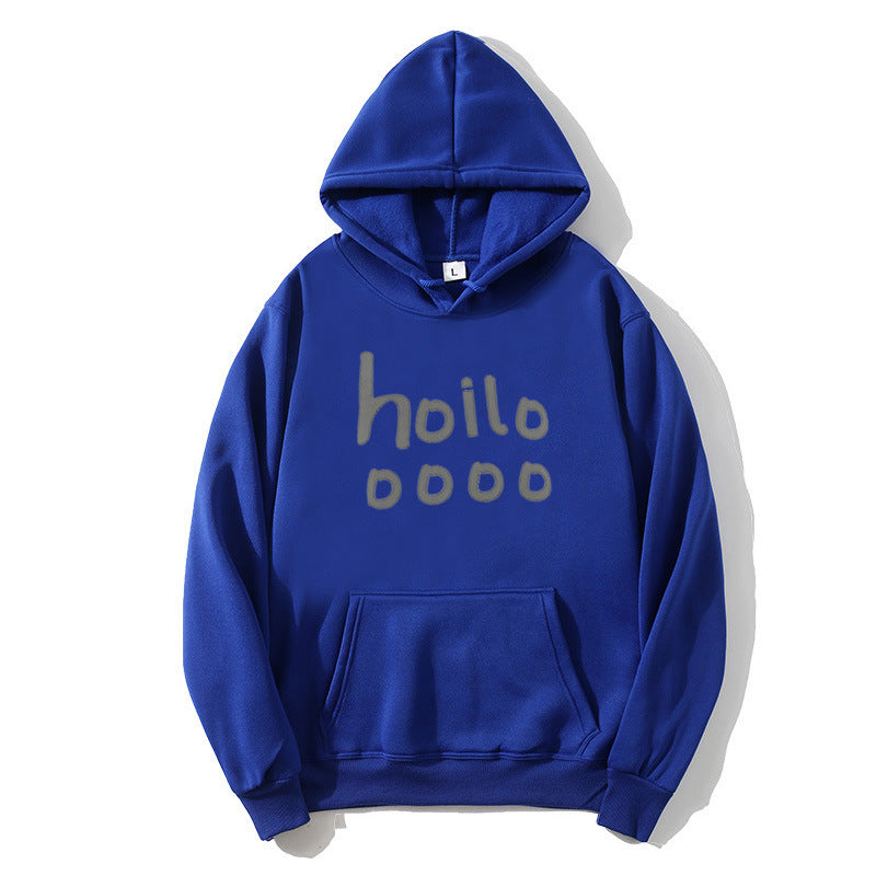 Damhoodie med lös passform och kreativt tryck Mirla-Eva Jonsson
