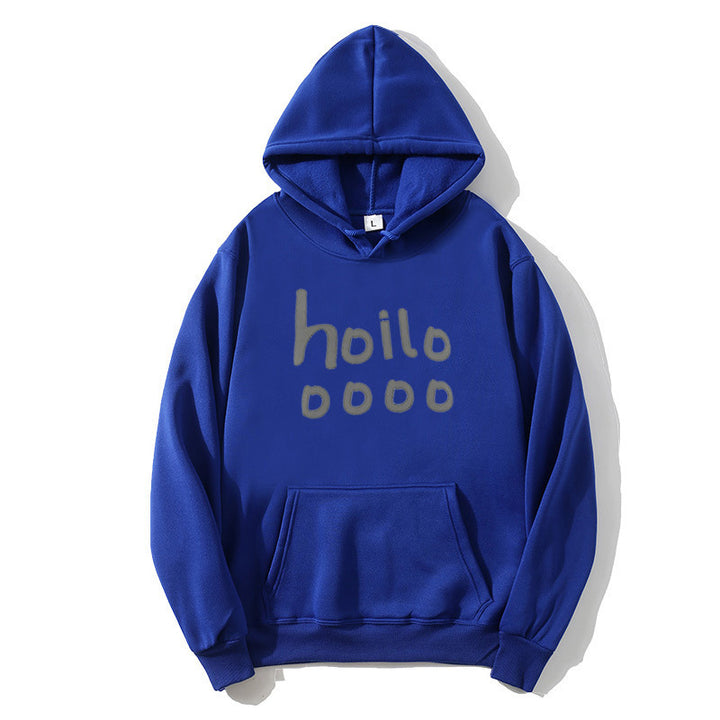 Damhoodie med lös passform och kreativt tryck Mirla-Eva Jonsson