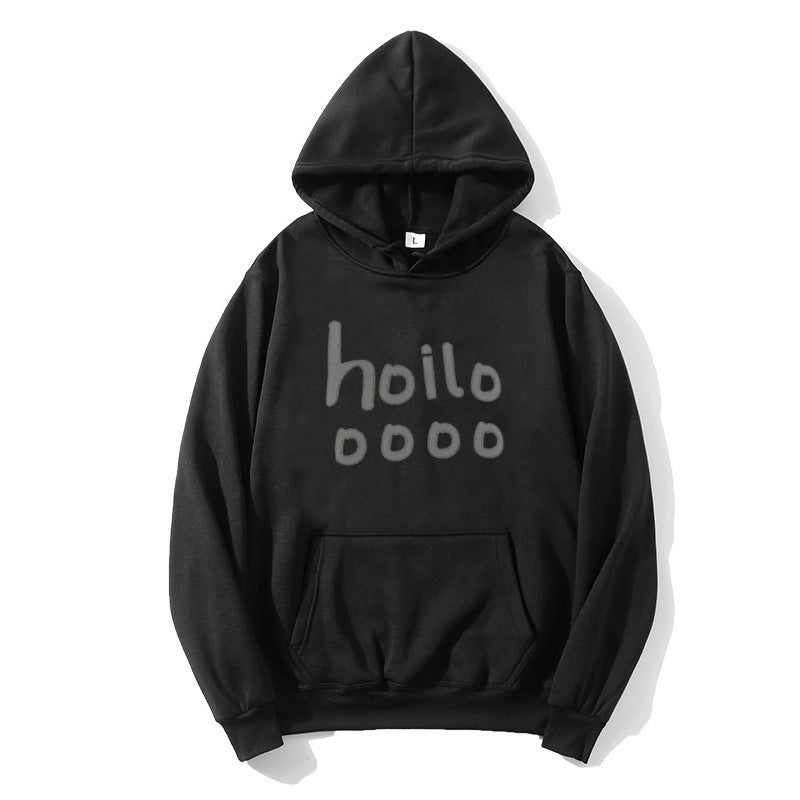 Damhoodie med lös passform och kreativt tryck Mirla-Eva Jonsson