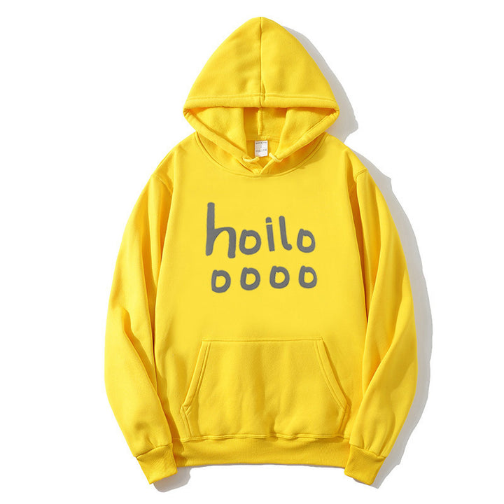 Damhoodie med lös passform och kreativt tryck Mirla-Eva Jonsson