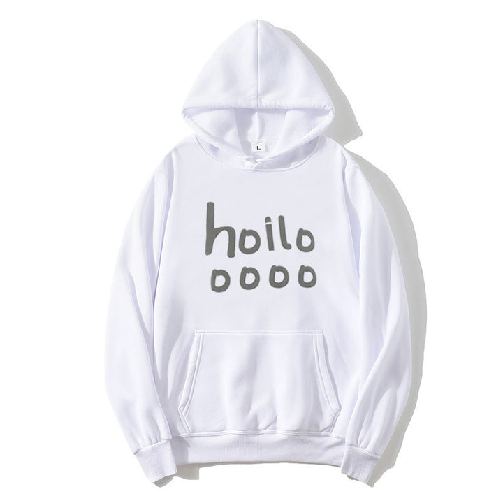 Damhoodie med lös passform och kreativt tryck Mirla-Eva Jonsson