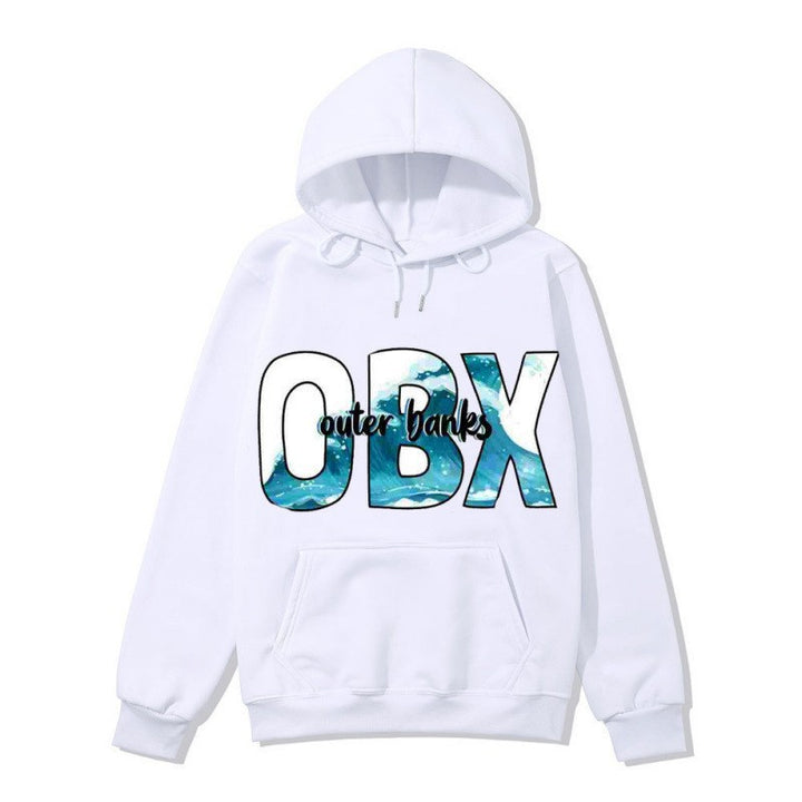 Damhoodie med maritim grafisk design Mirla-Eva Jonsson