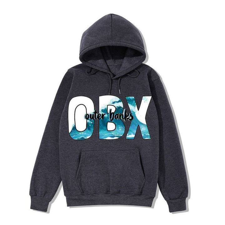 Damhoodie med maritim grafisk design Mirla-Eva Jonsson