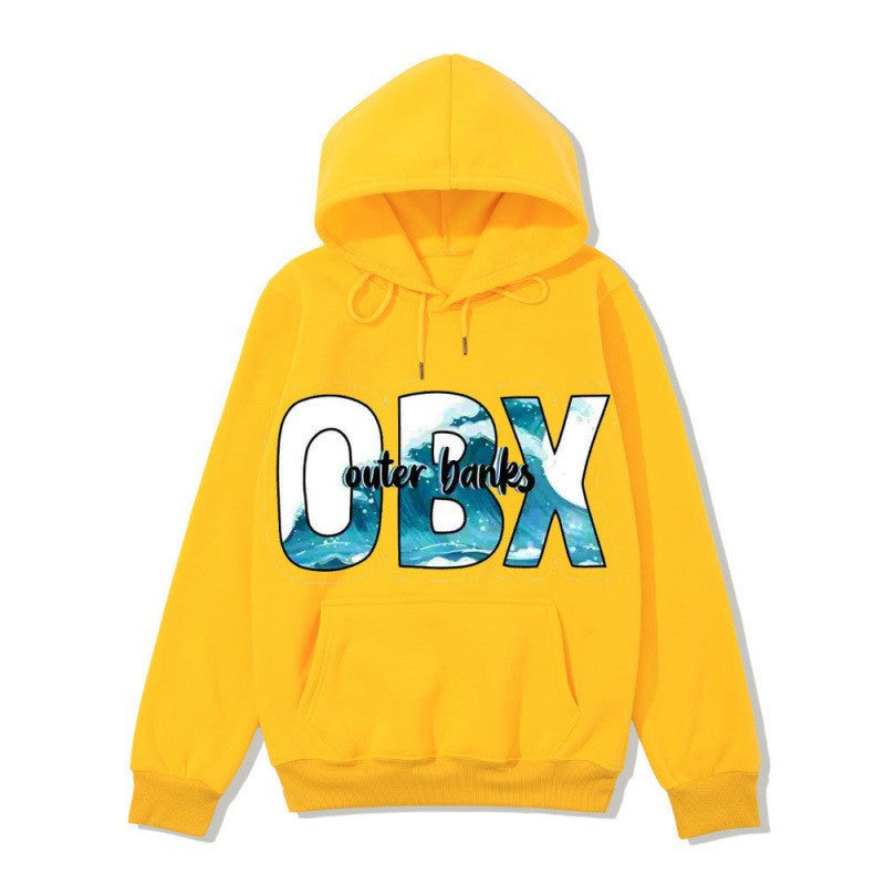 Damhoodie med maritim grafisk design Mirla-Eva Jonsson